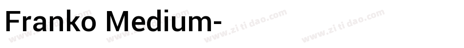 Franko Medium字体转换